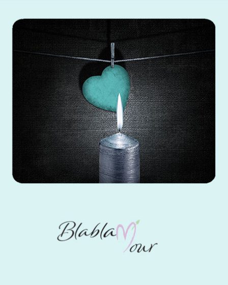 image montrant une bougie qui éclaire un coeur